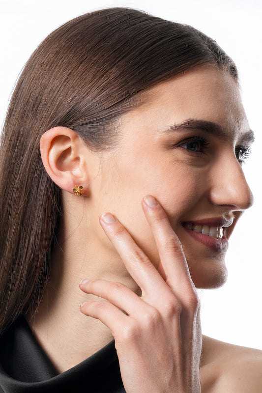 Flambeur B.I.S 22 Kt Hallmark Plain Tops Earring