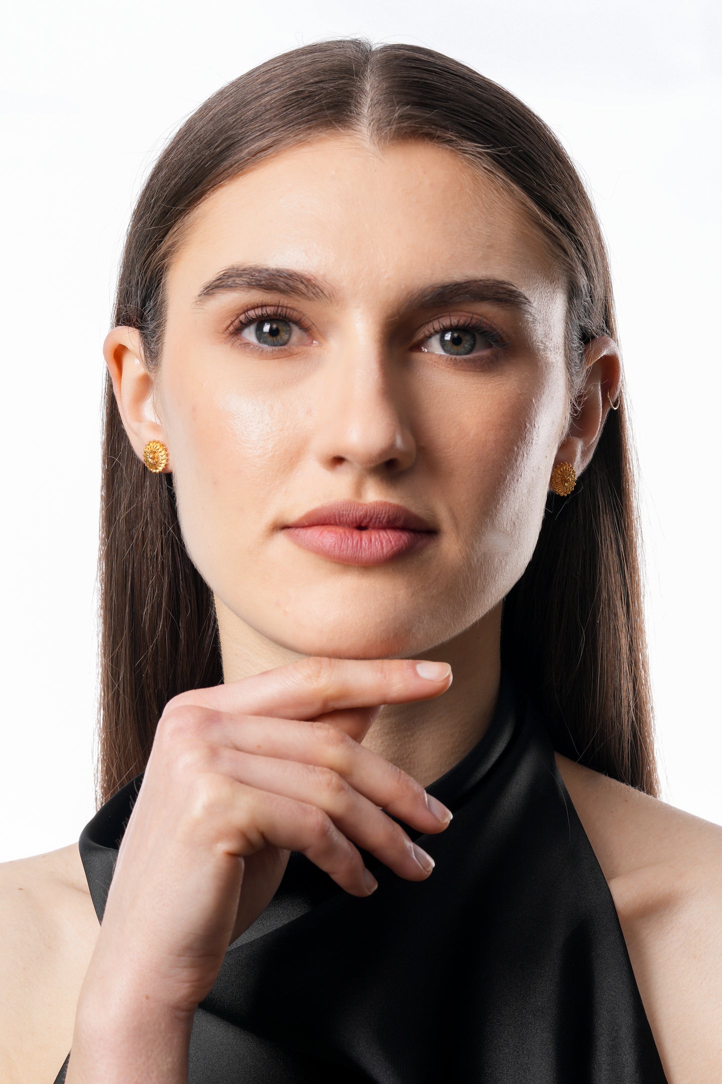 Flambeur B.I.S 18 Kt Hallmark Plain Tops Earring