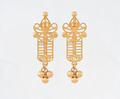Flambeur B.I.S 18 Kt Hallmark Plain Tops Earring