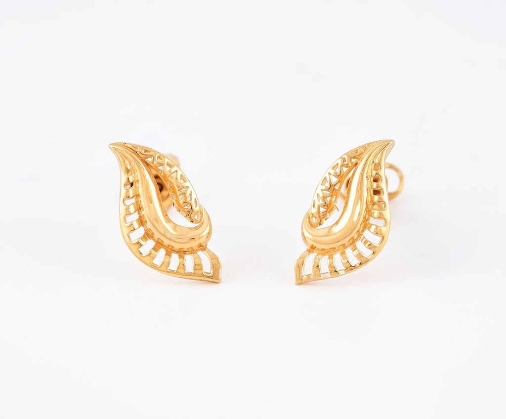 Flambeur B.I.S 22 Kt Hallmark Plain Tops Earring