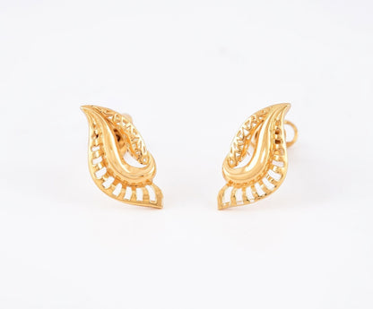 Flambeur B.I.S 22 Kt Hallmark Plain Tops Earring