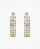 Flambeur B.I.S Hallmarked 18 KT CZ Gold Hoop Earring
