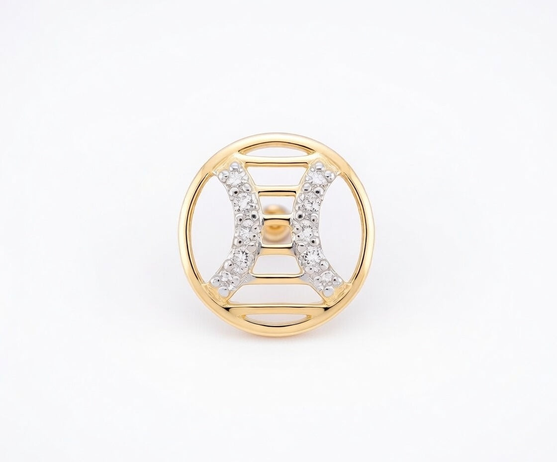 Flambeur B.I.S 14 Kt Hallmark Diamond Earring