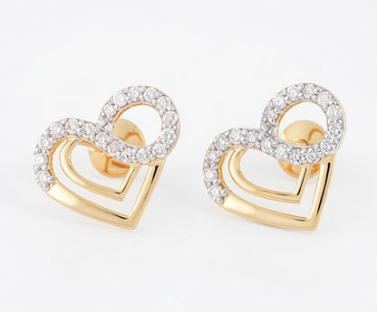 Flambeur B.I.S 14 Kt Hallmark Diamond Earring