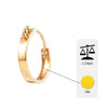 Flambeur B.I.S Hallmarked 18 KT Gold Hoop Earring