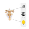 Flambeur B.I.S 18 Kt Hallmark Cz Tops Earring