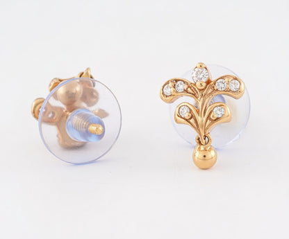 Flambeur B.I.S 18 Kt Hallmark Cz Tops Earring
