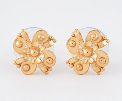 Flambeur B.I.S 18 Kt Hallmark Plain Tops Earring