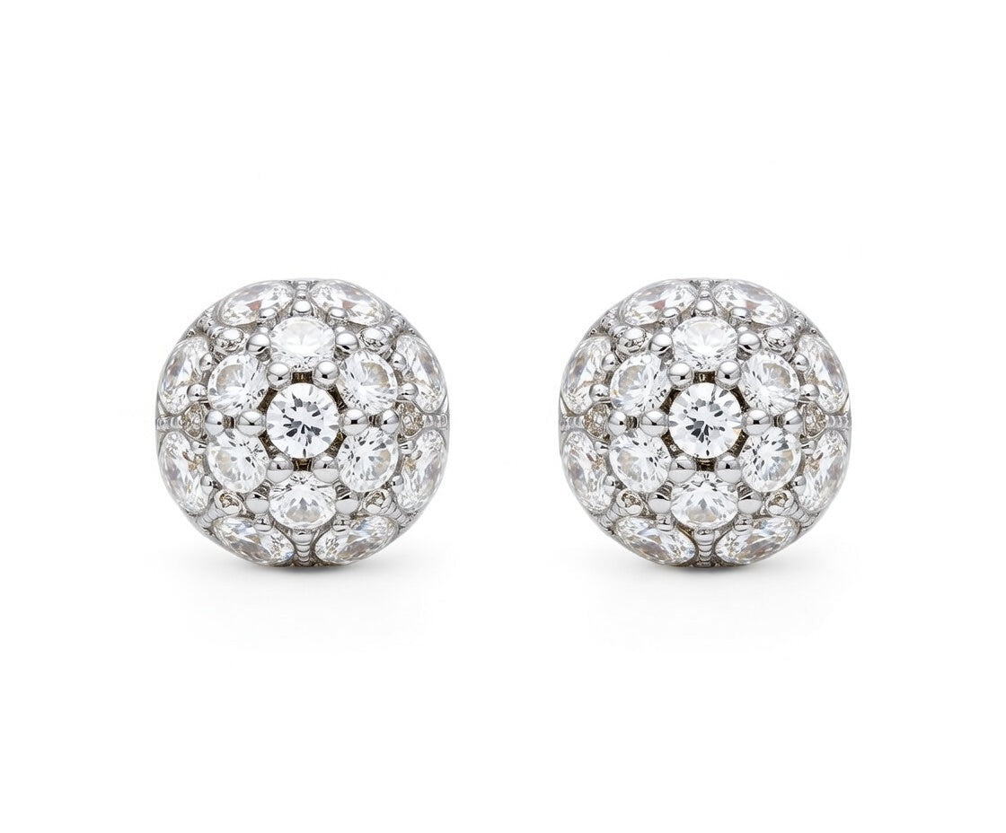 Flambeur B.I.S 18 Kt Hallmark Cz Tops Earring