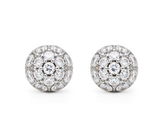 Flambeur B.I.S 18 Kt Hallmark Cz Tops Earring