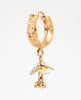Flambeur B.I.S Hallmarked 18 KT Gold Hoop Earring