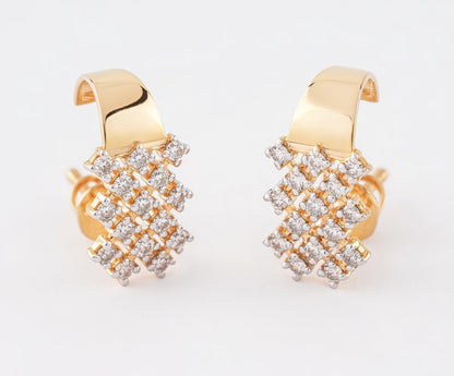 Flambeur B.I.S 14 Kt Hallmark Diamond Earring