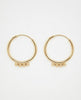 Flambeur B.I.S Hallmarked 18 KT Gold Hoop Earring