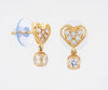 Flambeur B.I.S 18 Kt Hallmark Cz Tops Earring