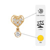 Flambeur B.I.S 18 Kt Hallmark Cz Tops Earring