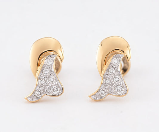 Flambeur B.I.S 18 Kt Hallmark Cz Tops Earring