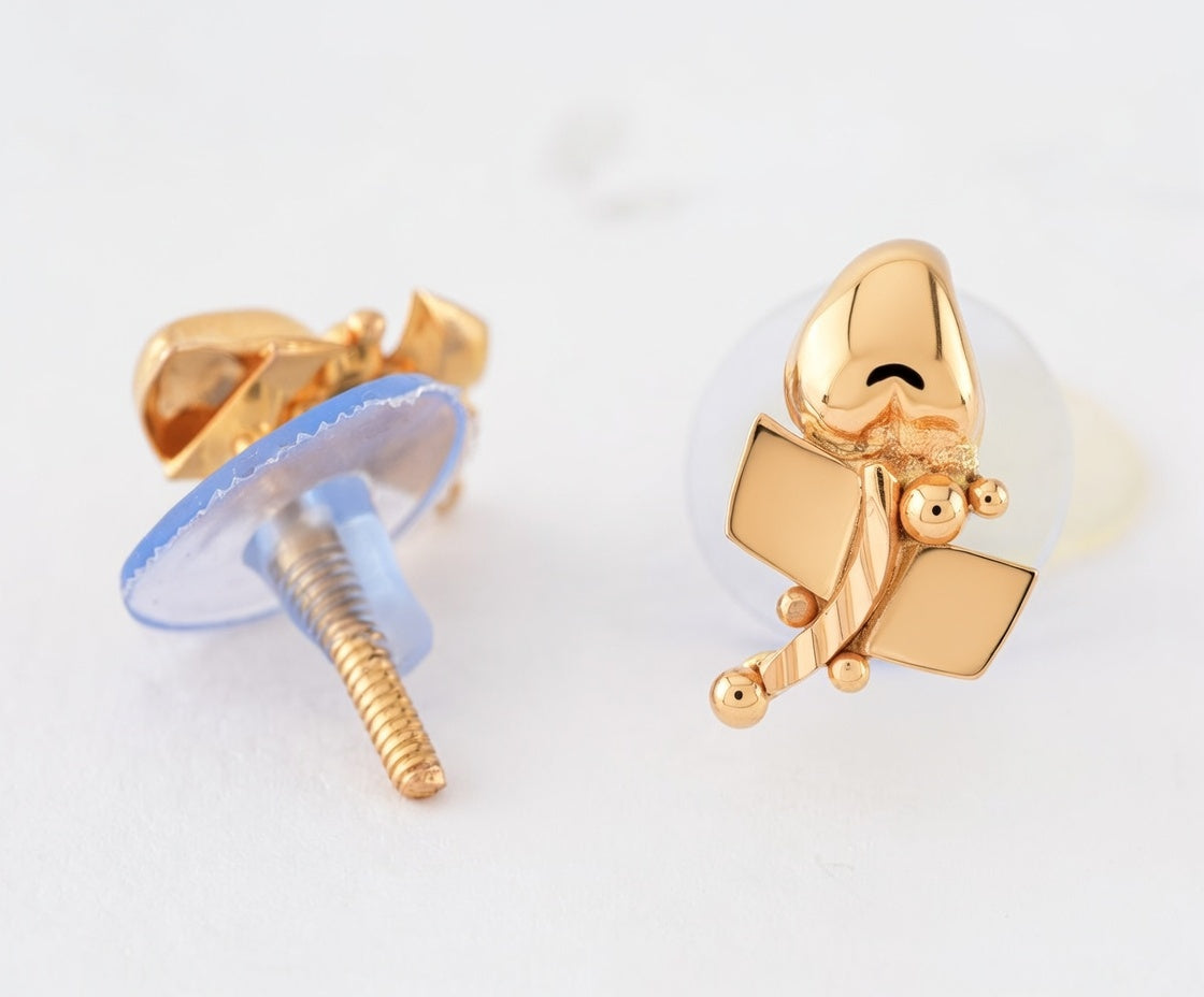 Flambeur B.I.S 22 Kt Hallmark Plain Tops Earring
