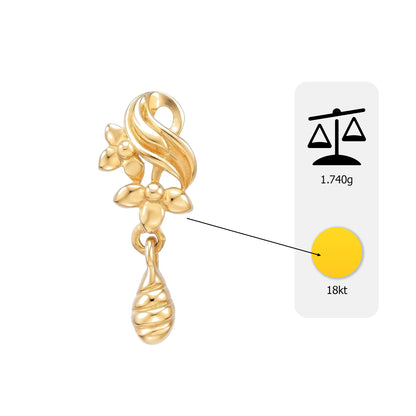Flambeur B.I.S 18 Kt Hallmark Plain Tops Earring