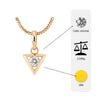 Flambeur B.I.S Hallmarked 18 KT CZ Gold Pendent Set