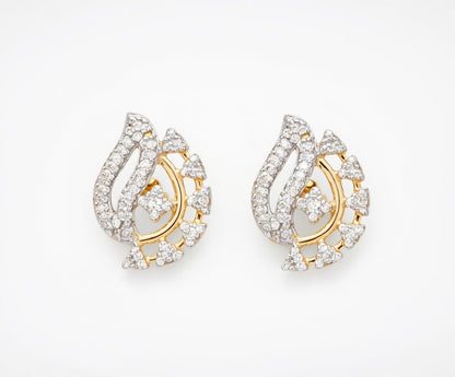 Flambeur B.I.S 14 Kt Hallmark Diamond Earring