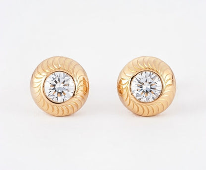 Flambeur B.I.S 18 Kt Hallmark Cz Tops Earring