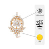 Flambeur B.I.S 18 Kt Hallmark Cz Tops Earring