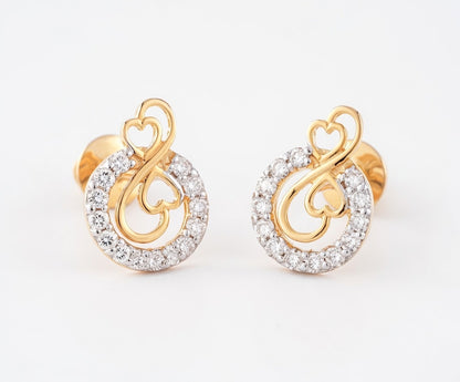 Flambeur B.I.S 14 Kt Hallmark Diamond Earring