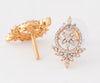 Flambeur B.I.S 18 Kt Hallmark Cz Tops Earring