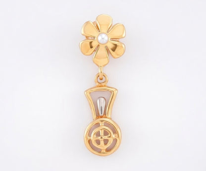 Flambeur B.I.S 18 Kt Hallmark Plain Tops Earring