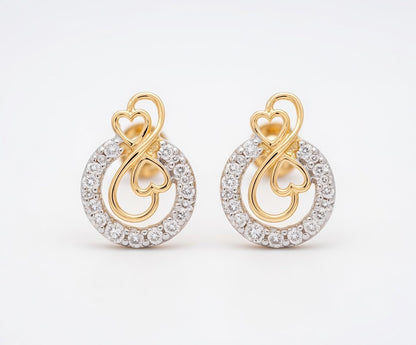 Flambeur B.I.S 14 Kt Hallmark Diamond Earring