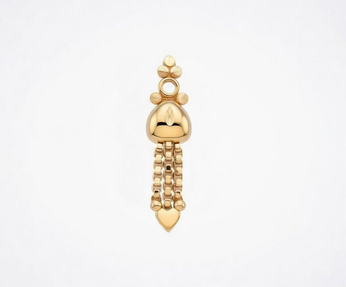 Flambeur B.I.S 18 Kt Hallmark Plain Tops Earring