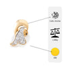 Flambeur B.I.S 18 Kt Hallmark Cz Tops Earring