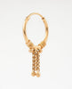 Flambeur B.I.S Hallmarked 18 KT Gold Hoop Earring