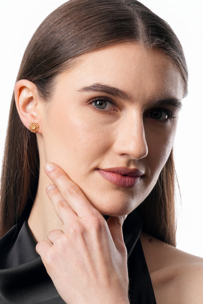 Flambeur B.I.S 18 Kt Hallmark Plain Tops Earring