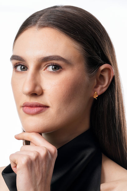 Flambeur B.I.S 22 Kt Hallmark Plain Tops Earring