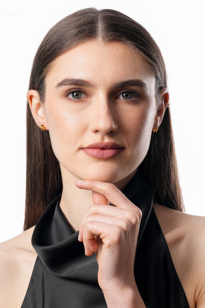 Flambeur B.I.S 22 Kt Hallmark Plain Tops Earring