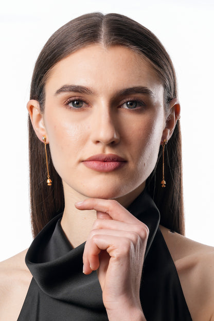 Flambeur B.I.S 18 Kt Hallmark Cz Tops Earring