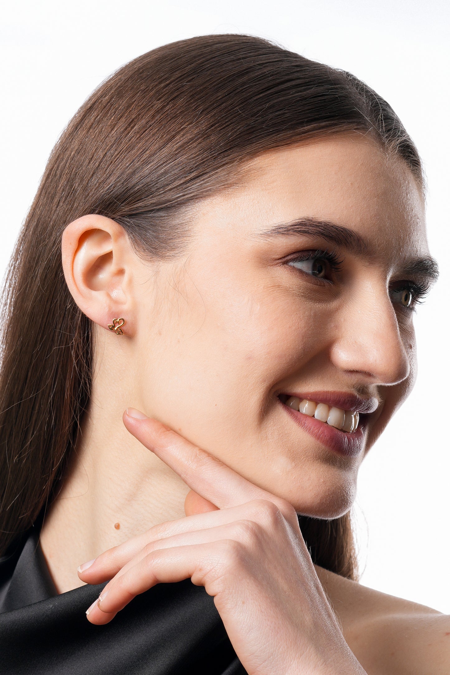 Flambeur B.I.S 18 Kt Hallmark Plain Tops Earring
