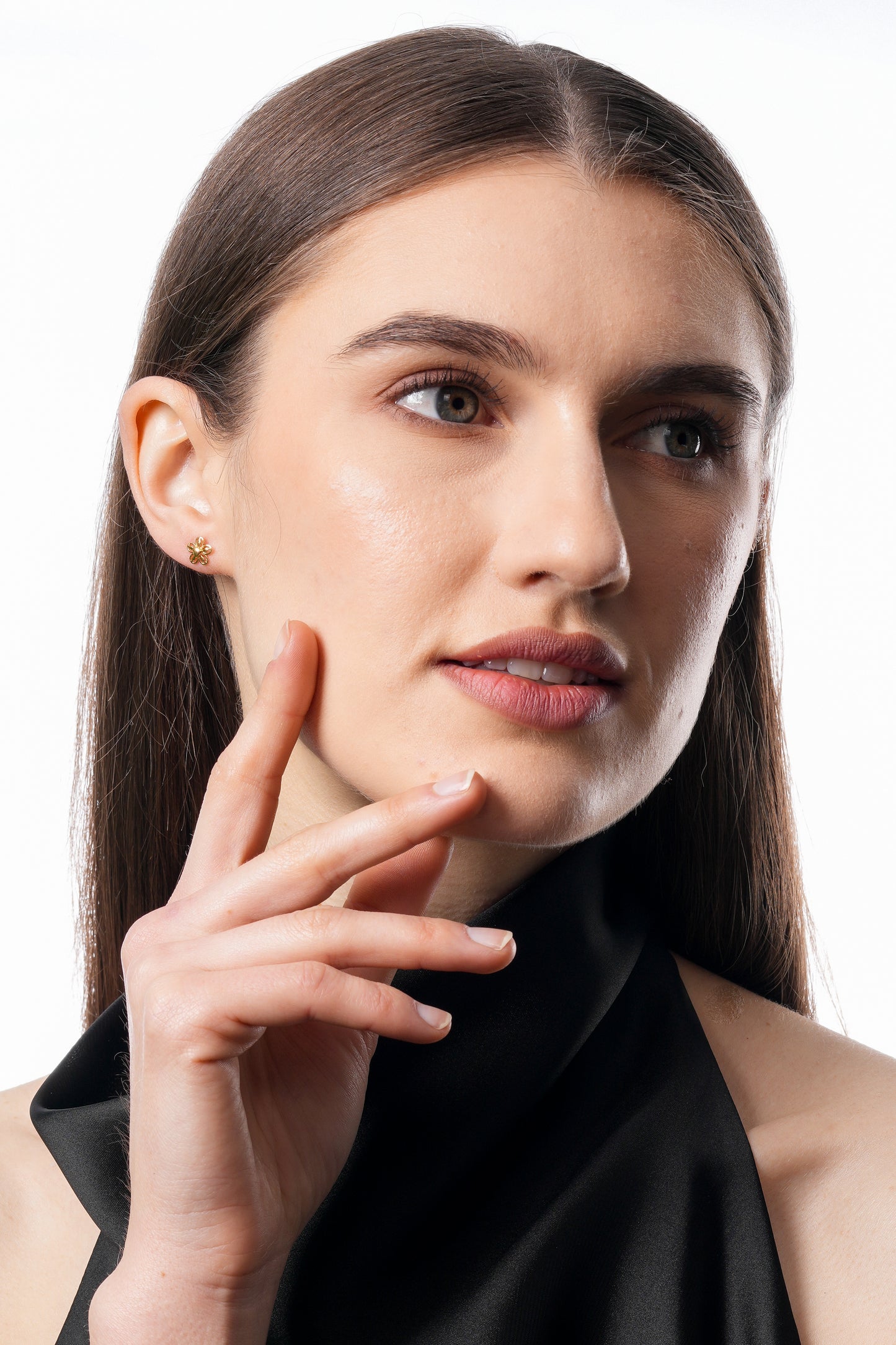 Flambeur B.I.S 18 Kt Hallmark Plain Tops Earring