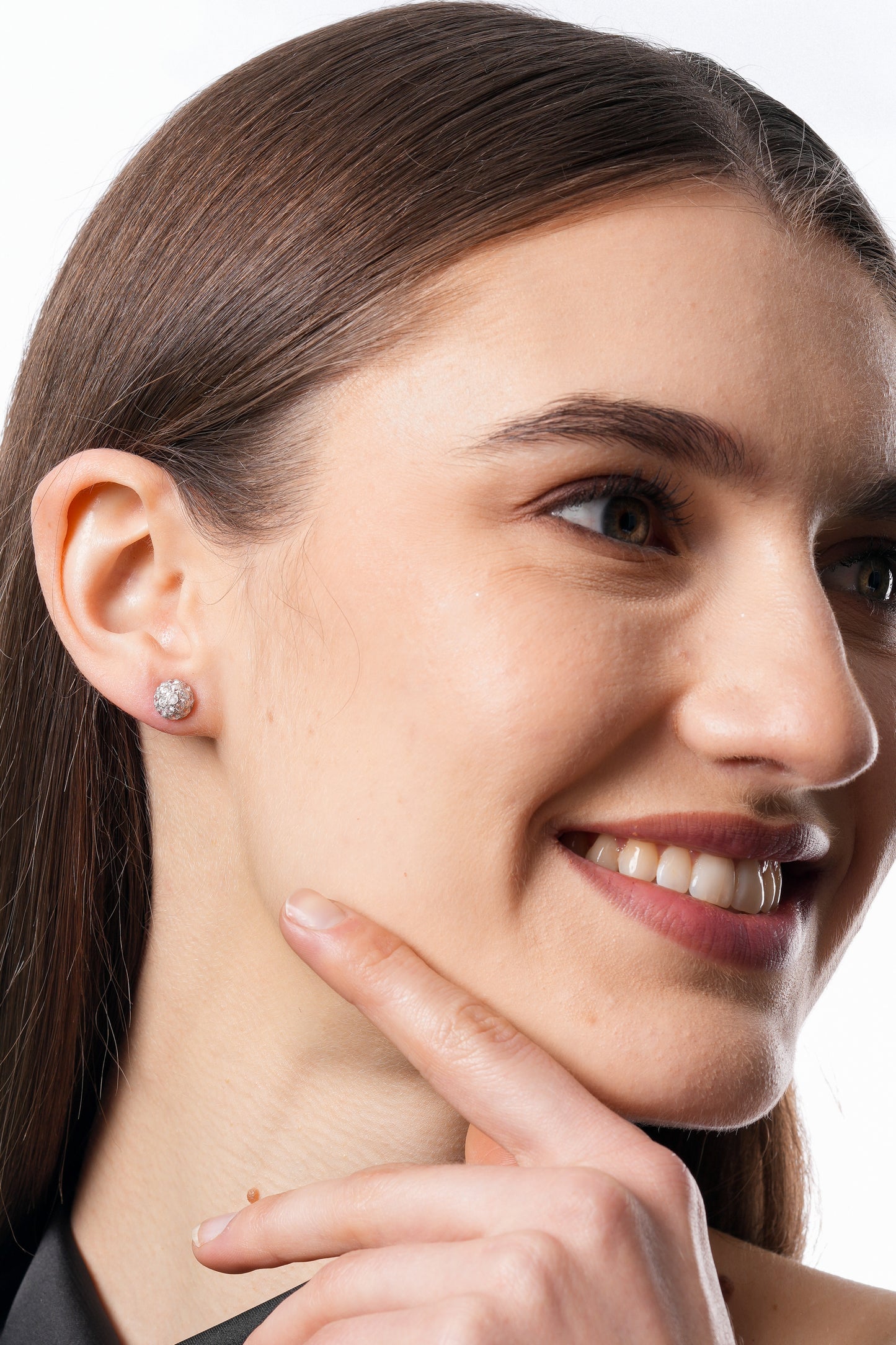 Flambeur B.I.S 18 Kt Hallmark Cz Tops Earring