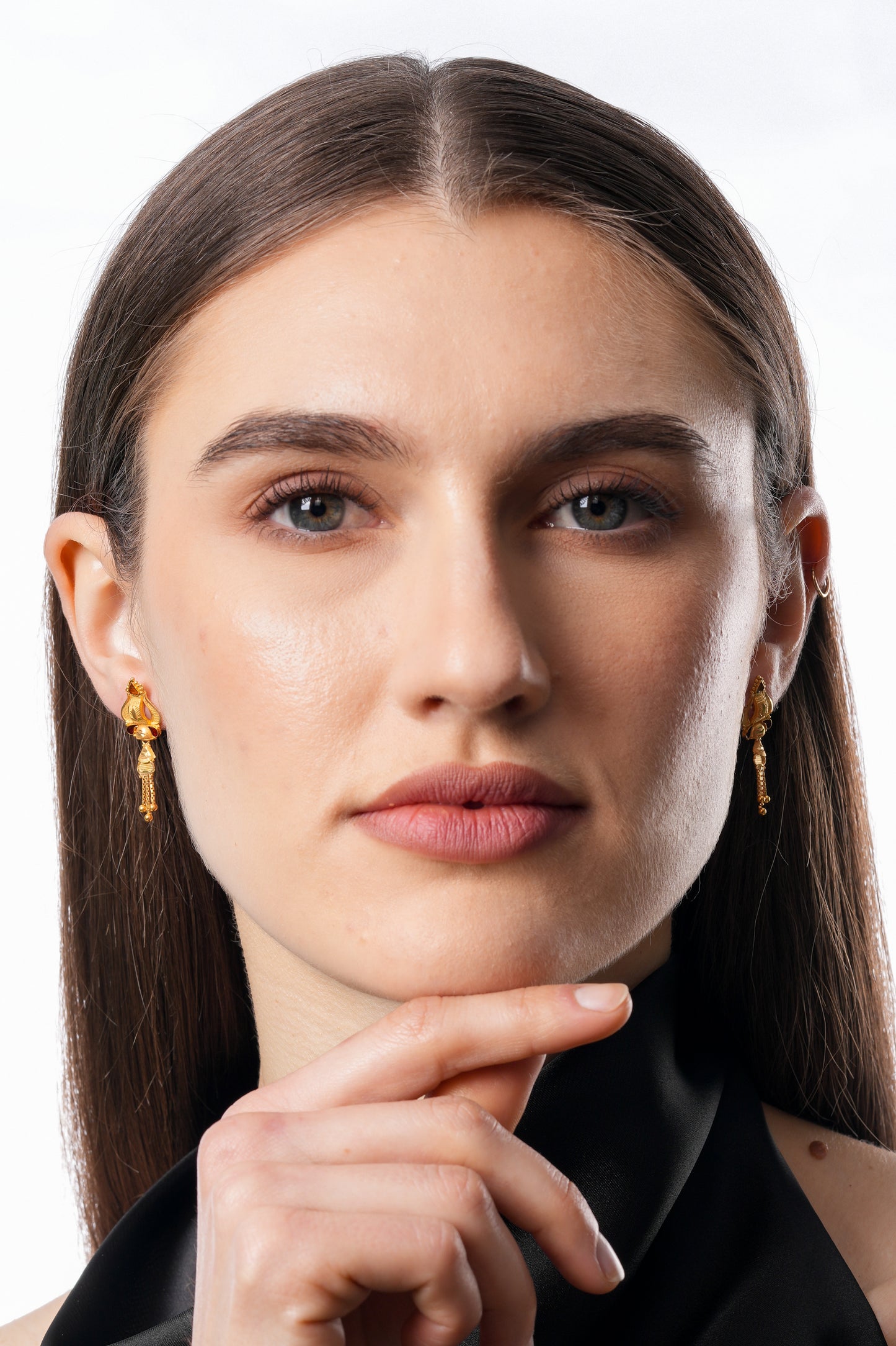 Flambeur B.I.S 18 Kt Hallmark Plain Tops Earring