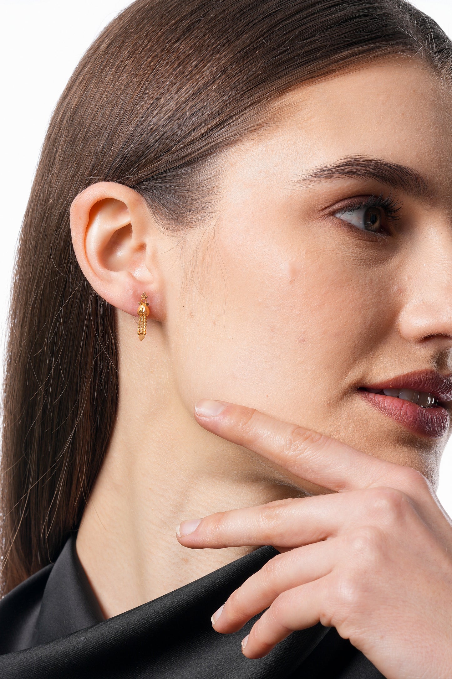 Flambeur B.I.S 18 Kt Hallmark Plain Tops Earring