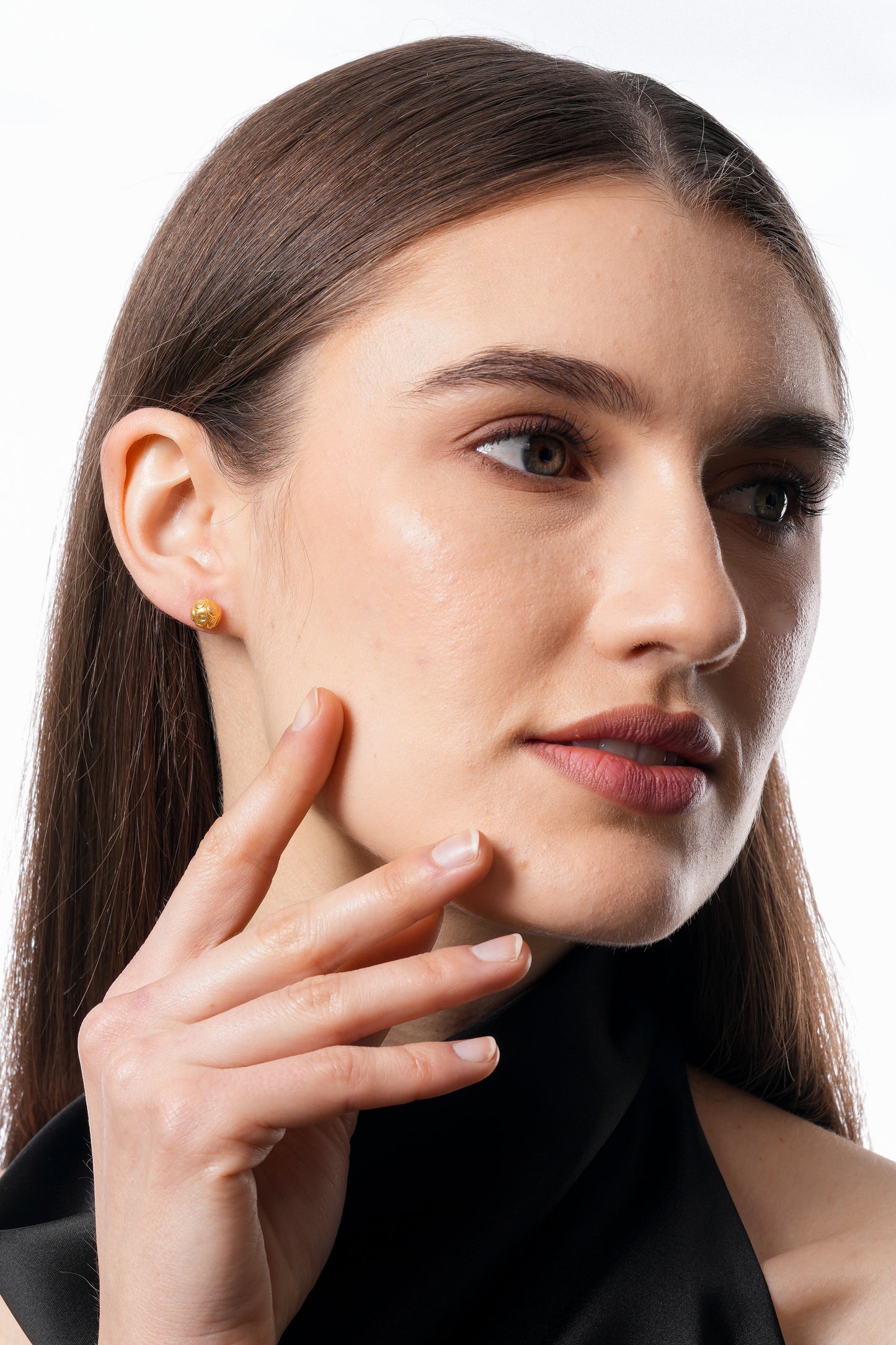 Flambeur B.I.S 18 Kt Hallmark Plain Tops Earring