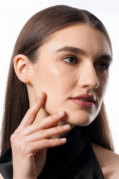 Flambeur B.I.S 18 Kt Hallmark Plain Tops Earring