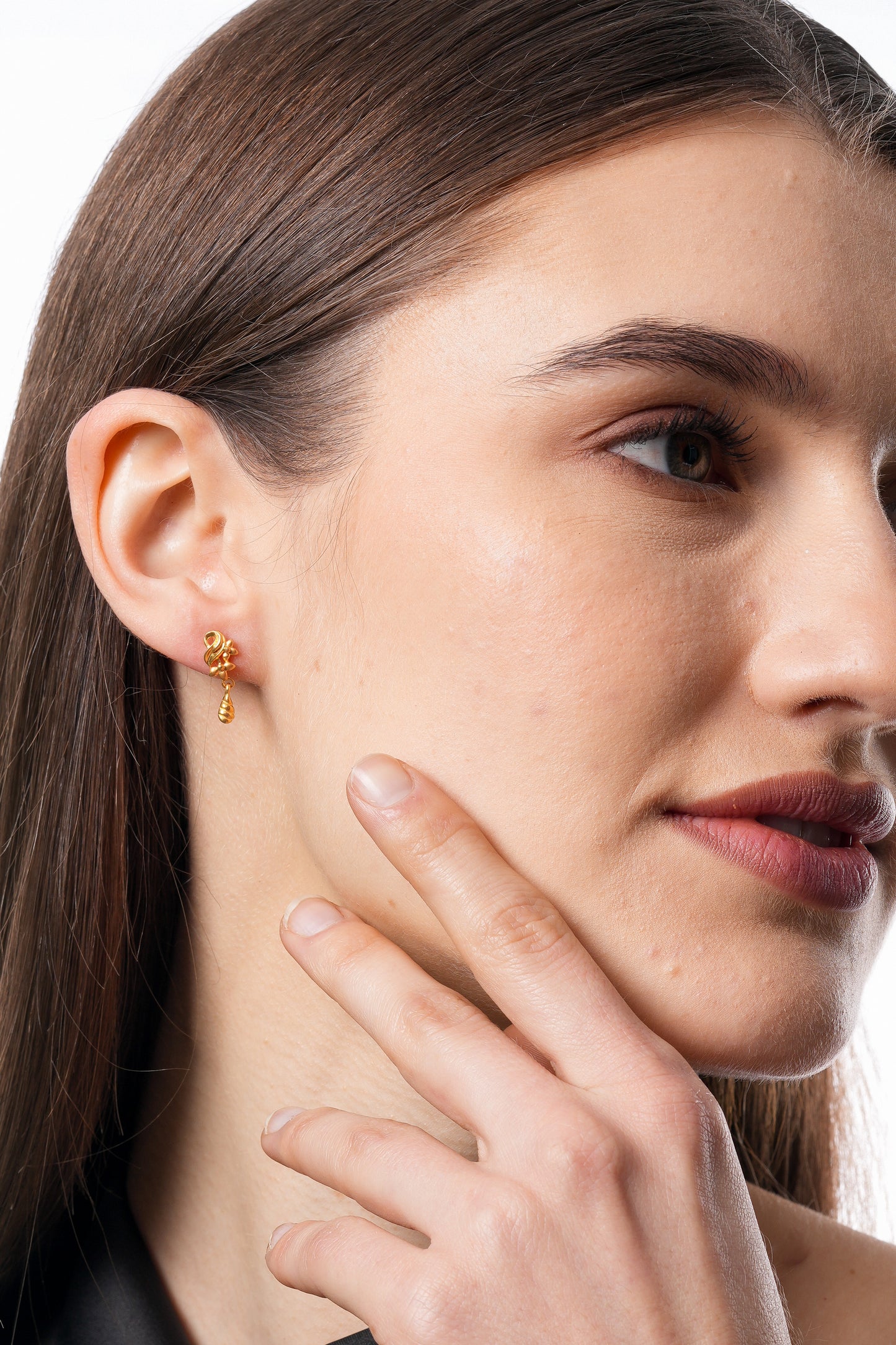 Flambeur B.I.S 18 Kt Hallmark Plain Tops Earring