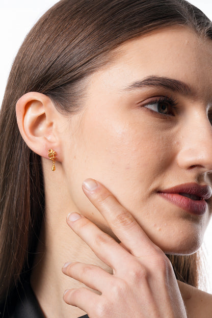 Flambeur B.I.S 18 Kt Hallmark Plain Tops Earring
