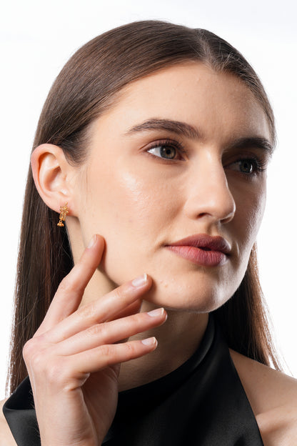 Flambeur B.I.S 18 Kt Hallmark Plain Tops Earring