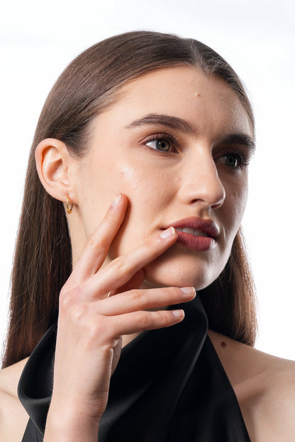 Flambeur B.I.S Hallmarked 18 KT Gold Hoop Earring