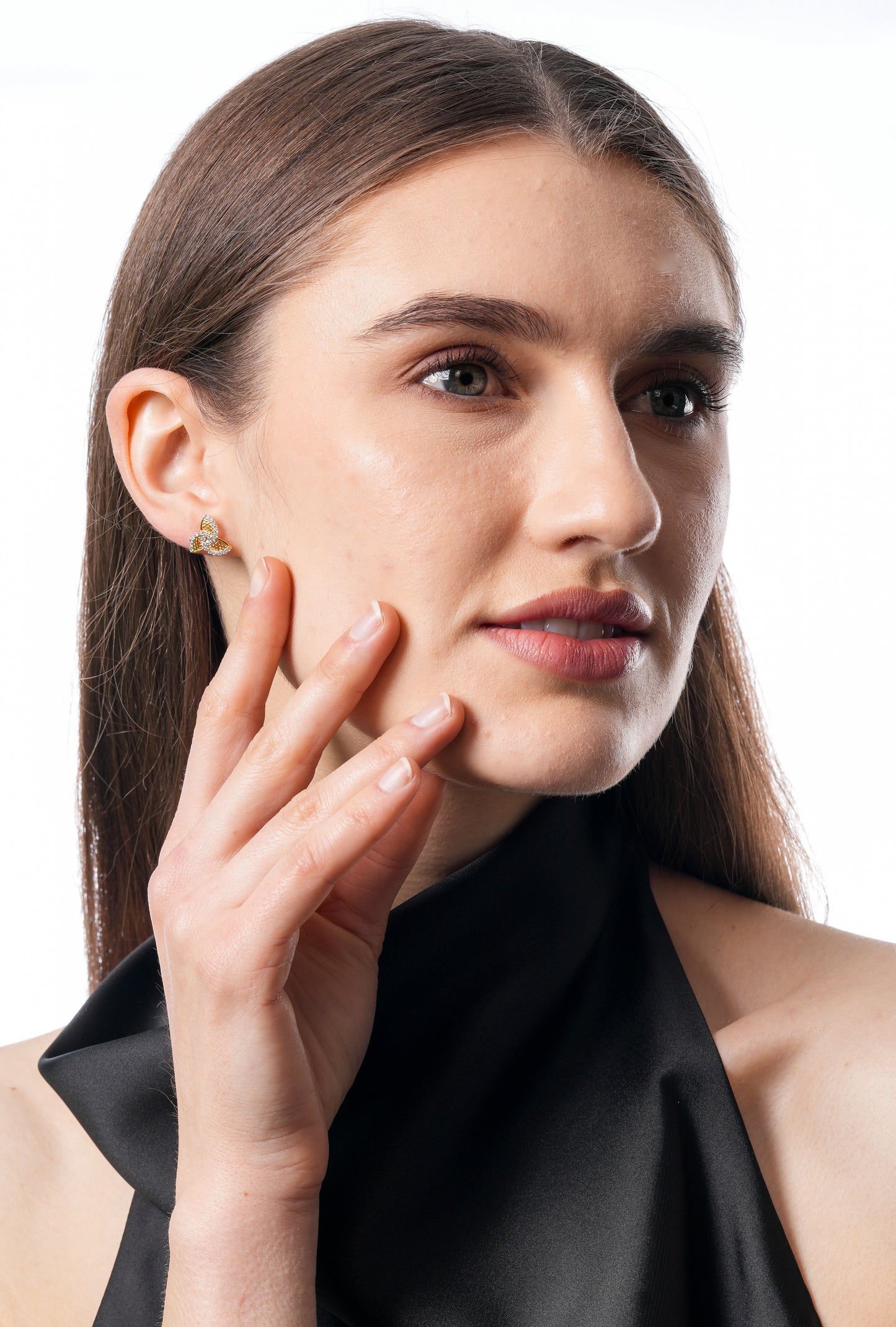 Flambeur B.I.S 14 Kt Hallmark Diamond Earring