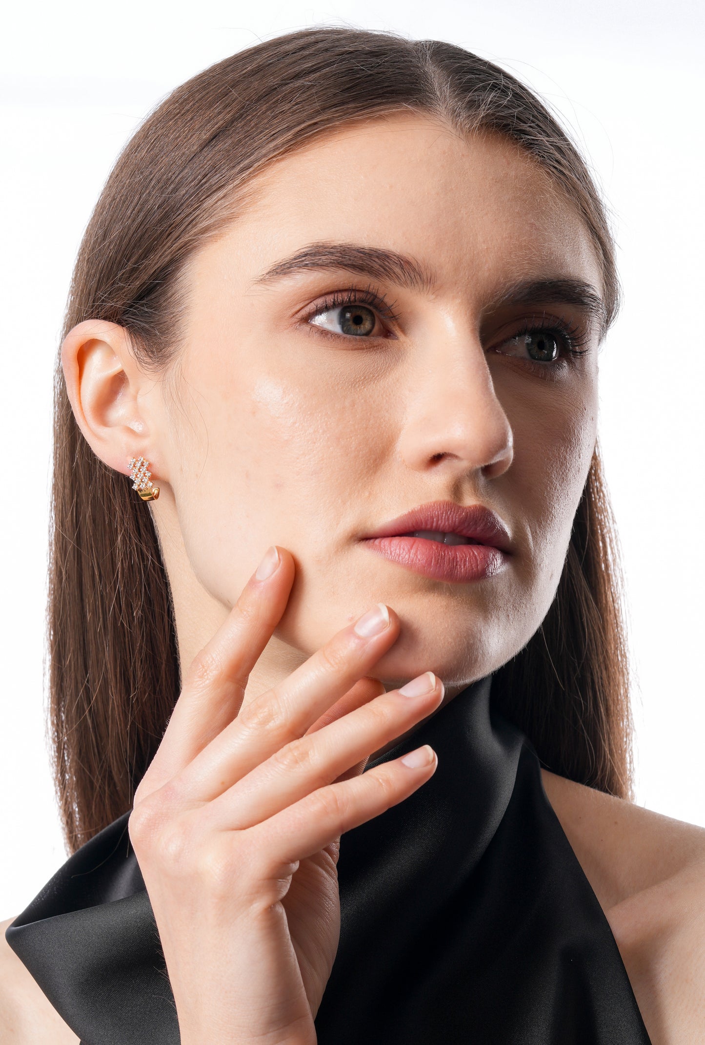 Flambeur B.I.S 14 Kt Hallmark Diamond Earring